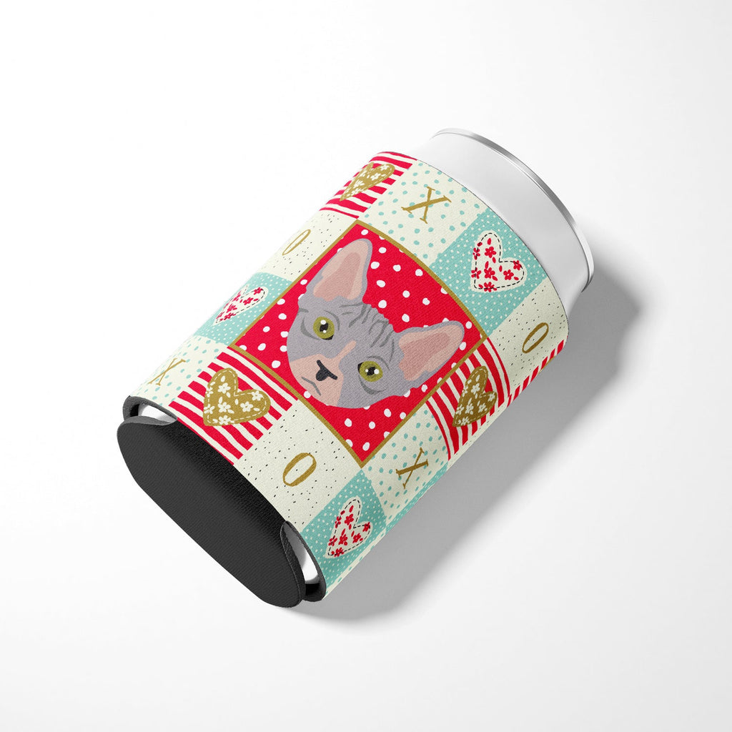 Bambino Cat Love Can or Bottle Hugger Cooler Sleeve for Standard 12 oz Cans, Insulated Foam Beer & Soda Can Hugger Reusable