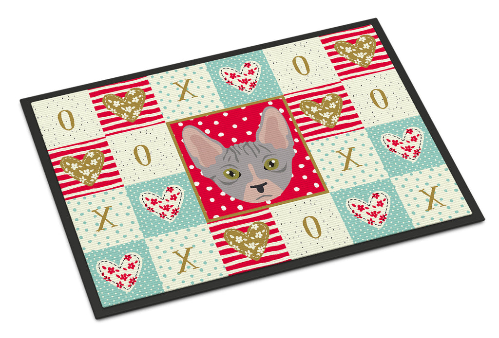 Bambino Cat Love Doormat Indoor Outdoor 18H X 27W Front Door Mat Rugs for Entryway, Non Slip Washable