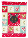 Bombay Cat Love House Flag 28x40 Porch Sleeve Pole Decorative Outside Yard Banner Artwork Wall Hanging, Polyester