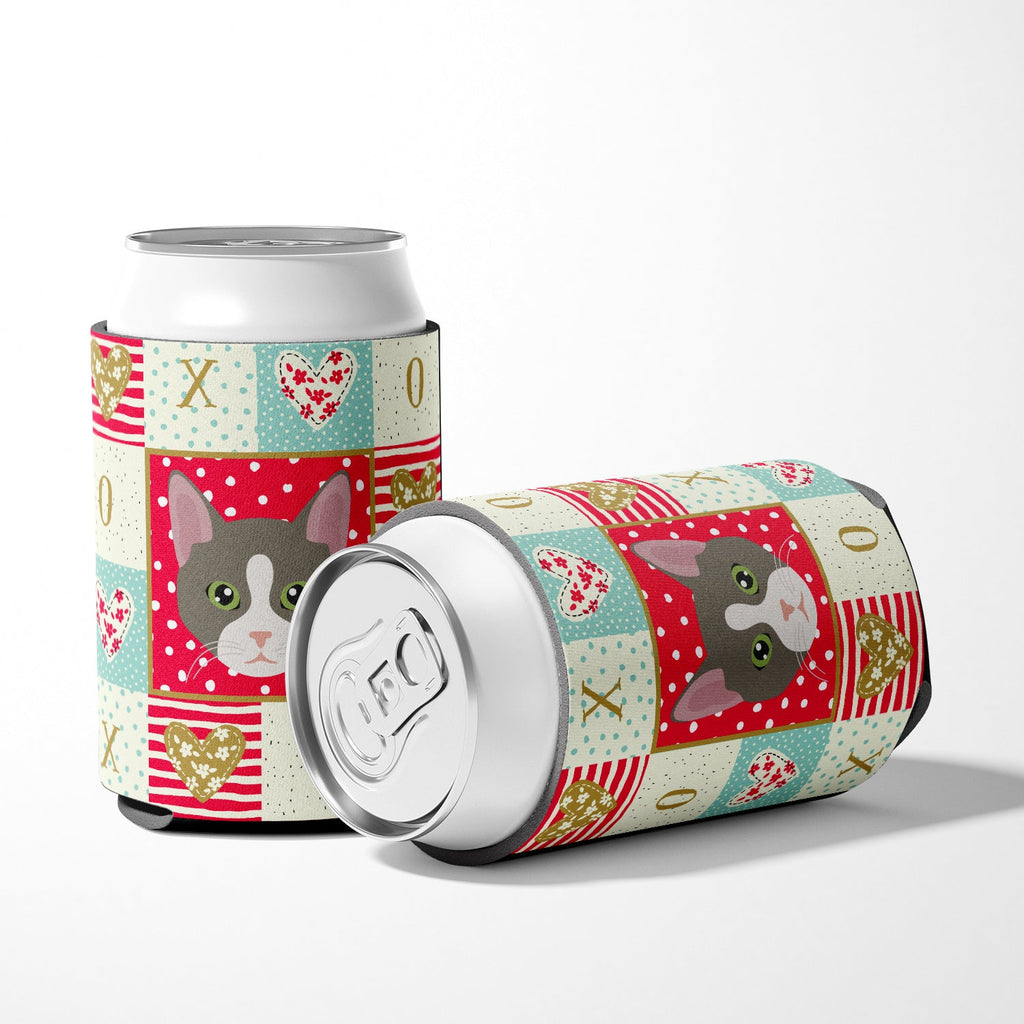 Brazilian Shorthair Cat Love Can or Bottle Hugger Cooler Sleeve for Standard 12 oz Cans, Insulated Foam Beer & Soda Can Hugger Reusable