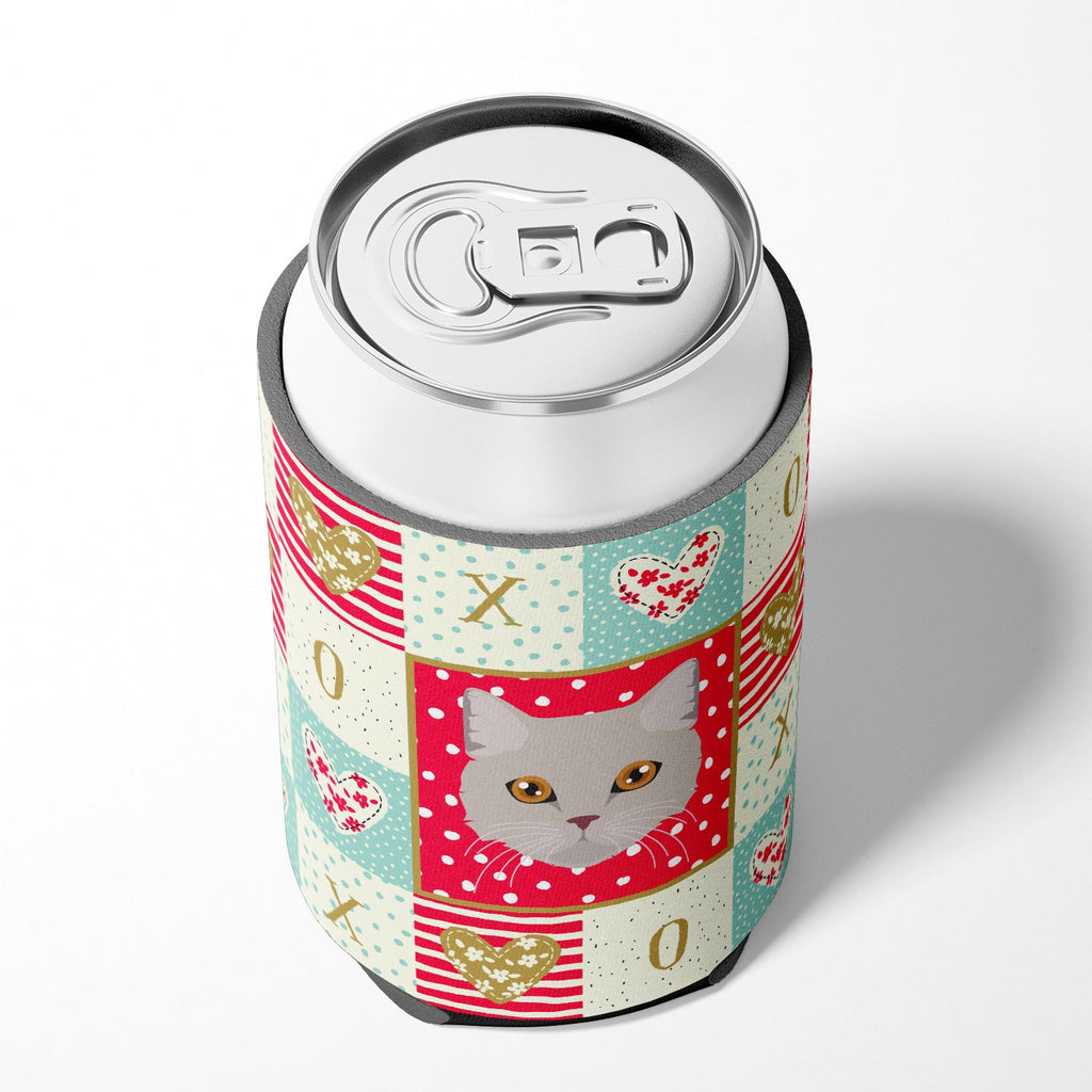 Brazilian Semi Longhair Cat Love Can or Bottle Hugger Cooler Sleeve for Standard 12 oz Cans, Insulated Foam Beer & Soda Can Hugger Reusable