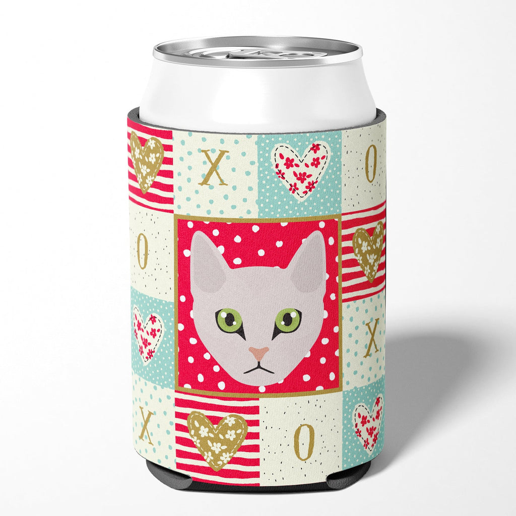Burmilla Cat Love Can or Bottle Hugger Cooler Sleeve for Standard 12 oz Cans, Insulated Foam Beer & Soda Can Hugger Reusable