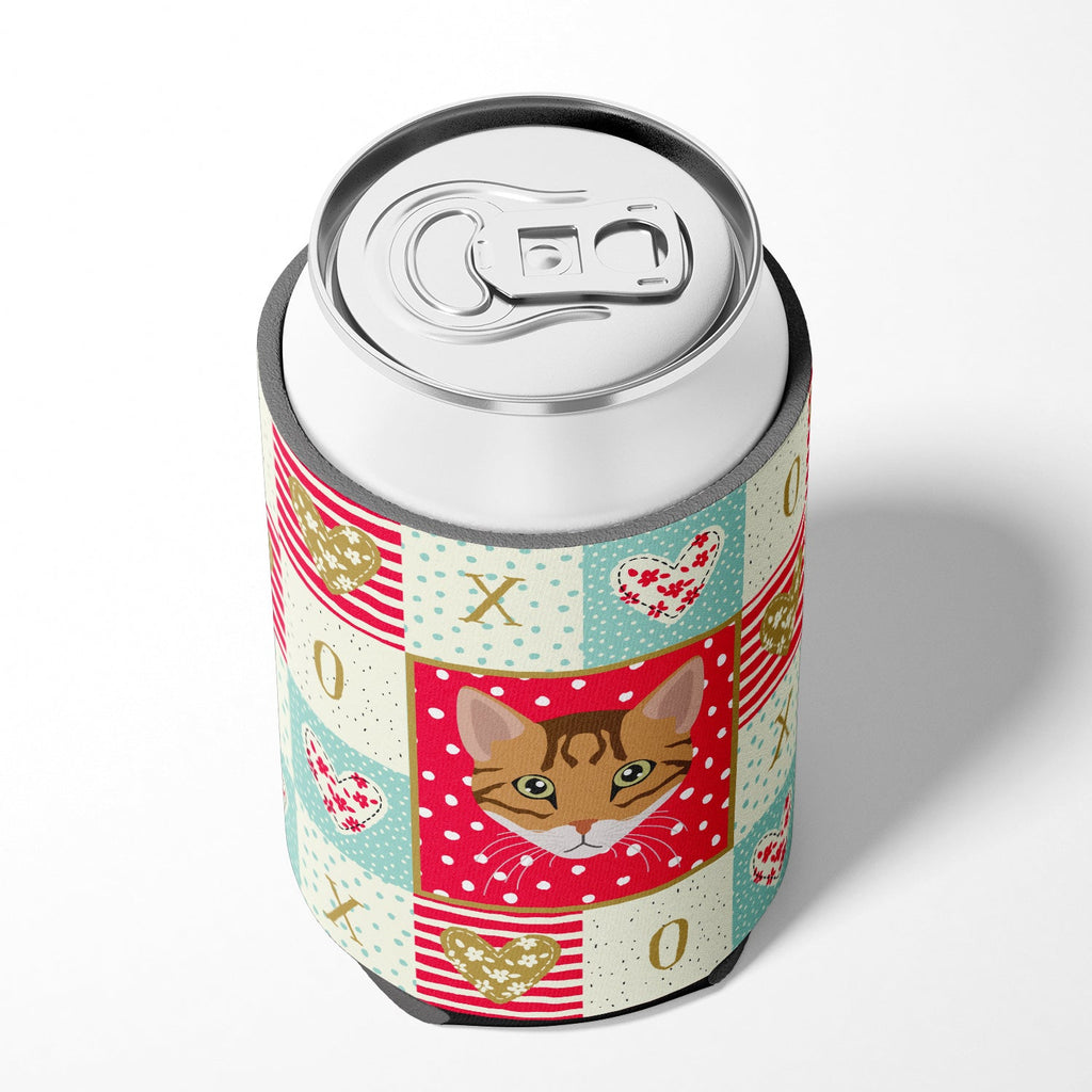 Cheetoh Cat Love Can or Bottle Hugger Cooler Sleeve for Standard 12 oz Cans, Insulated Foam Beer & Soda Can Hugger Reusable