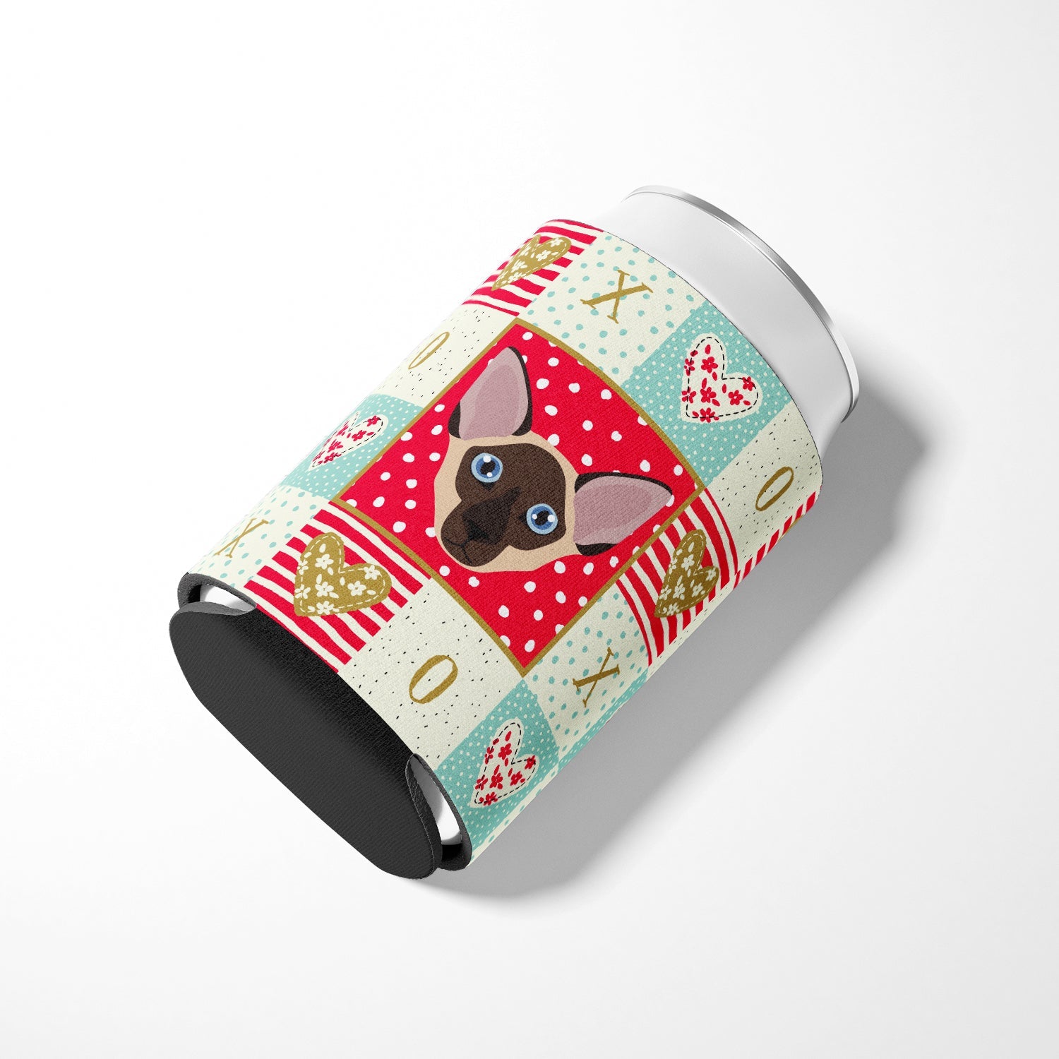 Colorpoint Shorthair Cat Love Can or Bottle Hugger Cooler Sleeve for Standard 12 oz Cans, Insulated Foam Beer & Soda Can Hugger Reusable