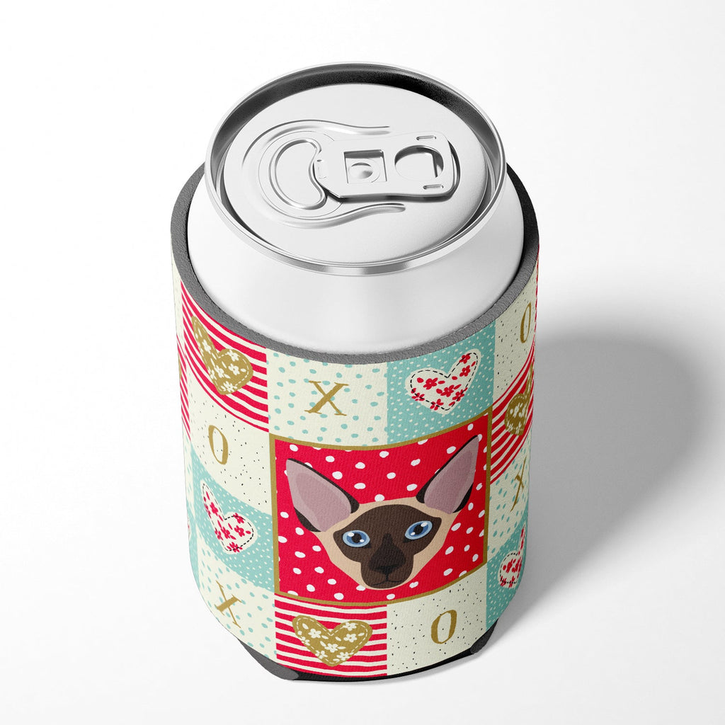 Colorpoint Shorthair Cat Love Can or Bottle Hugger Cooler Sleeve for Standard 12 oz Cans, Insulated Foam Beer & Soda Can Hugger Reusable
