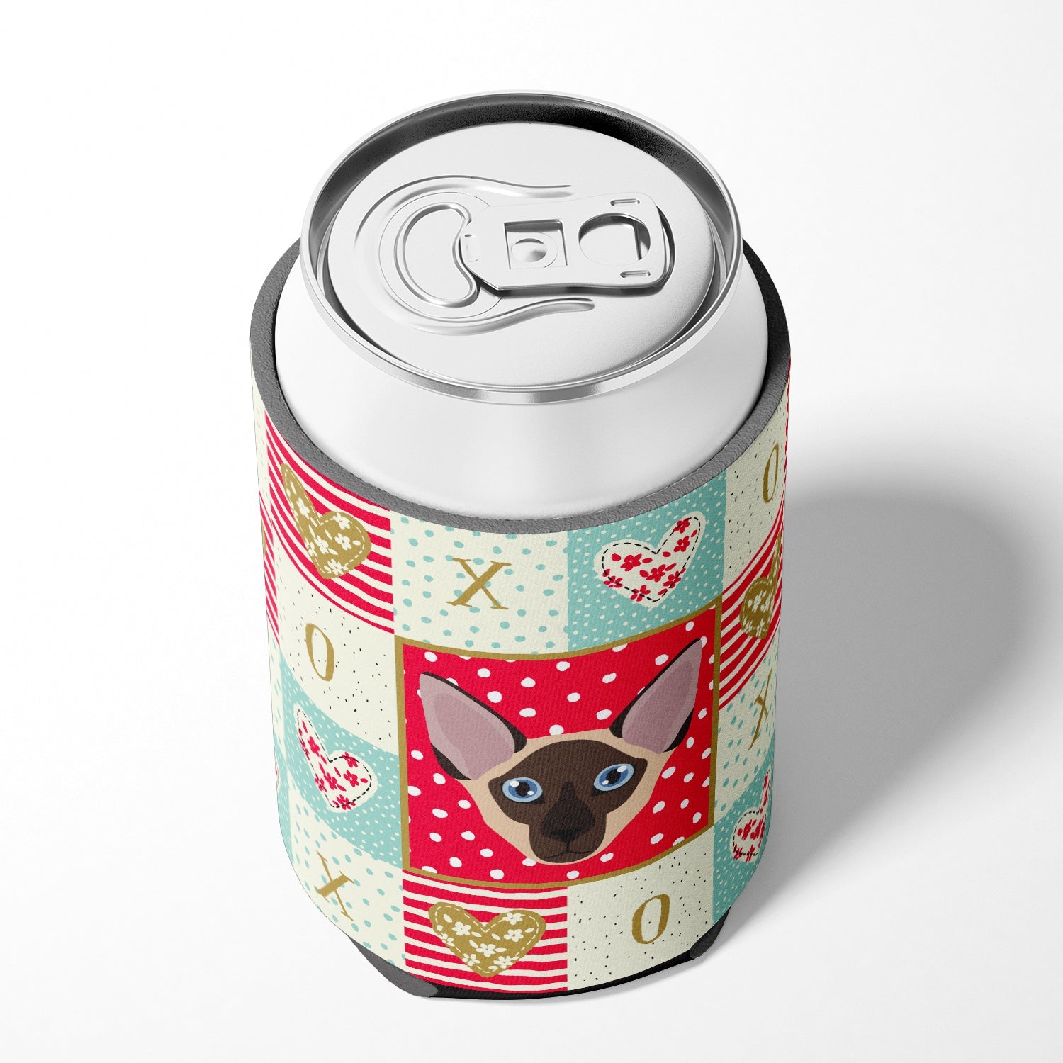 Colorpoint Shorthair Cat Love Can or Bottle Hugger Cooler Sleeve for Standard 12 oz Cans, Insulated Foam Beer & Soda Can Hugger Reusable