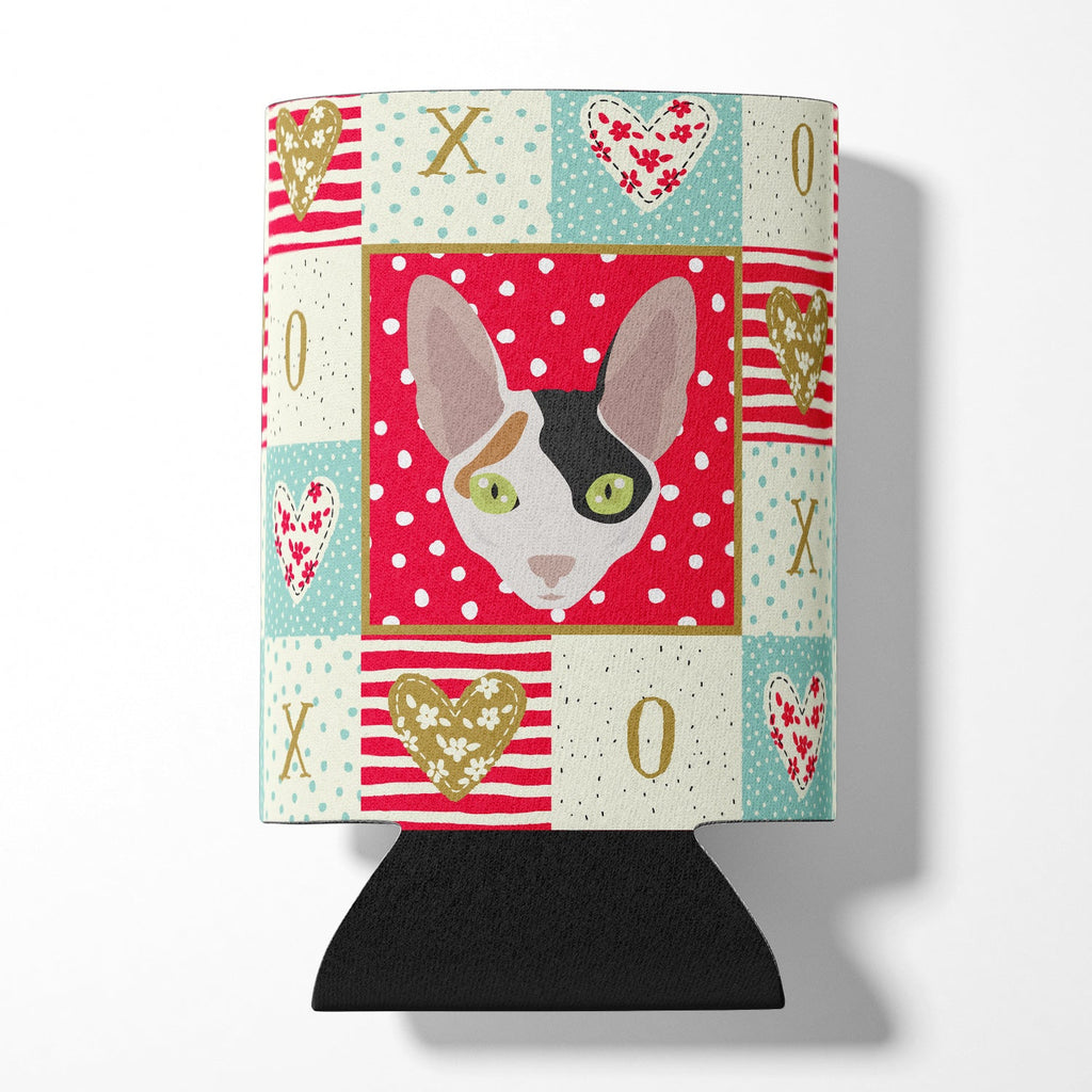 Cornish Rex Cat Love Can or Bottle Hugger Cooler Sleeve for Standard 12 oz Cans, Insulated Foam Beer & Soda Can Hugger Reusable