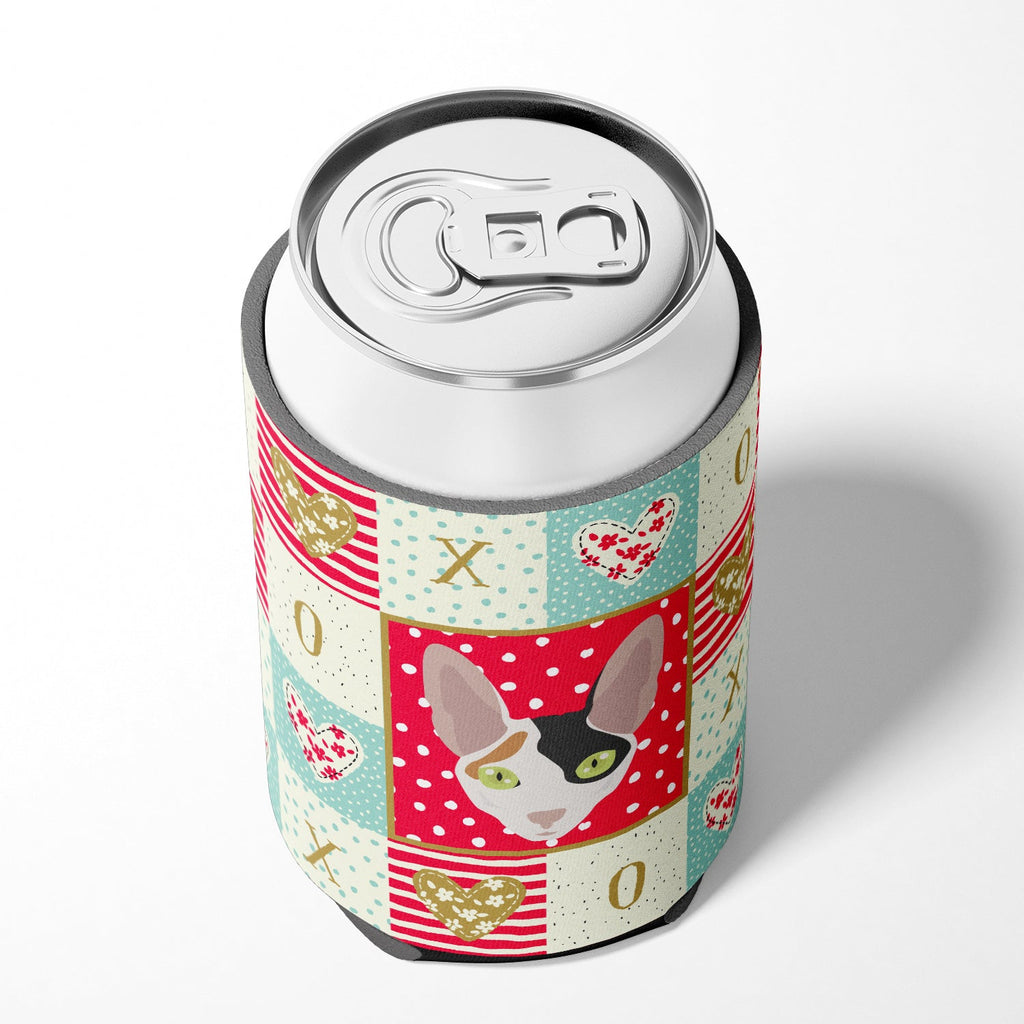 Cornish Rex Cat Love Can or Bottle Hugger Cooler Sleeve for Standard 12 oz Cans, Insulated Foam Beer & Soda Can Hugger Reusable