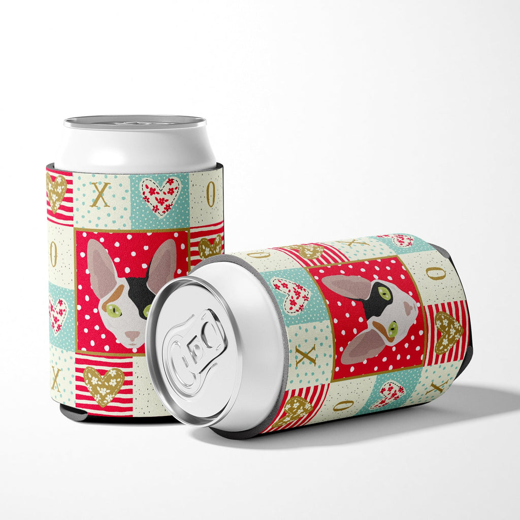 Cornish Rex Cat Love Can or Bottle Hugger Cooler Sleeve for Standard 12 oz Cans, Insulated Foam Beer & Soda Can Hugger Reusable