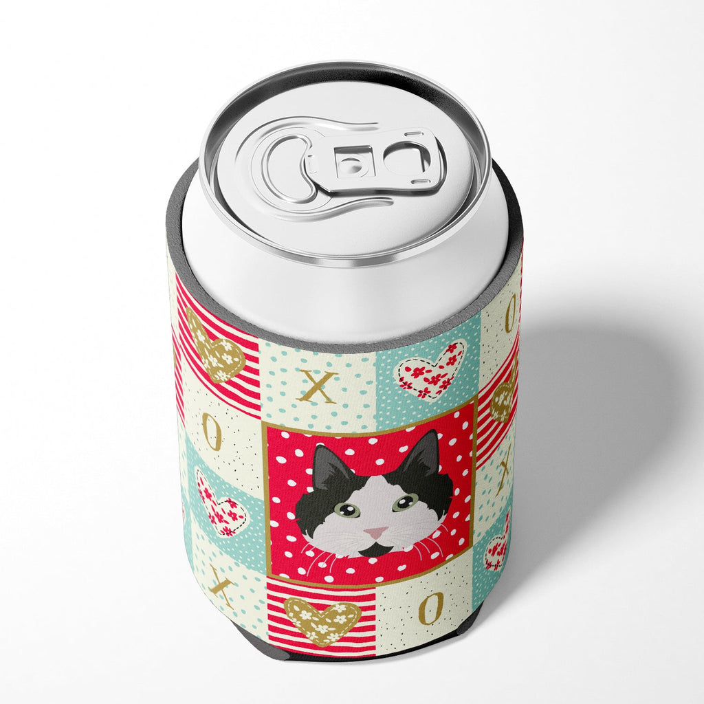 Cymric Cat Love Can or Bottle Hugger Cooler Sleeve for Standard 12 oz Cans, Insulated Foam Beer & Soda Can Hugger Reusable