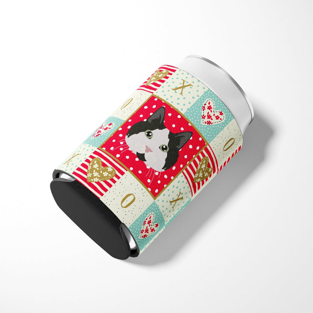 Cymric #2 Cat Love Can or Bottle Hugger Cooler Sleeve for Standard 12 oz Cans, Insulated Foam Beer & Soda Can Hugger Reusable