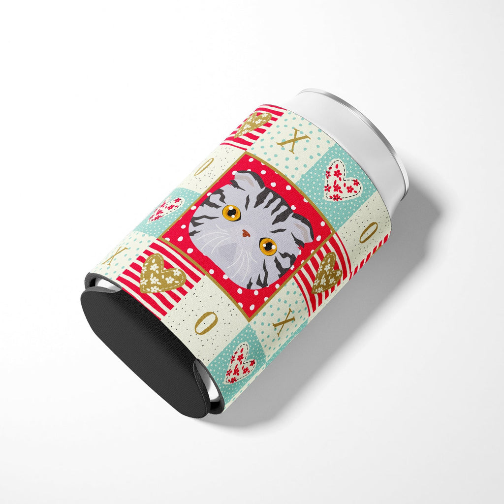 Foldex Exotic Fold Cat Love Can or Bottle Hugger Cooler Sleeve for Standard 12 oz Cans, Insulated Foam Beer & Soda Can Hugger Reusable