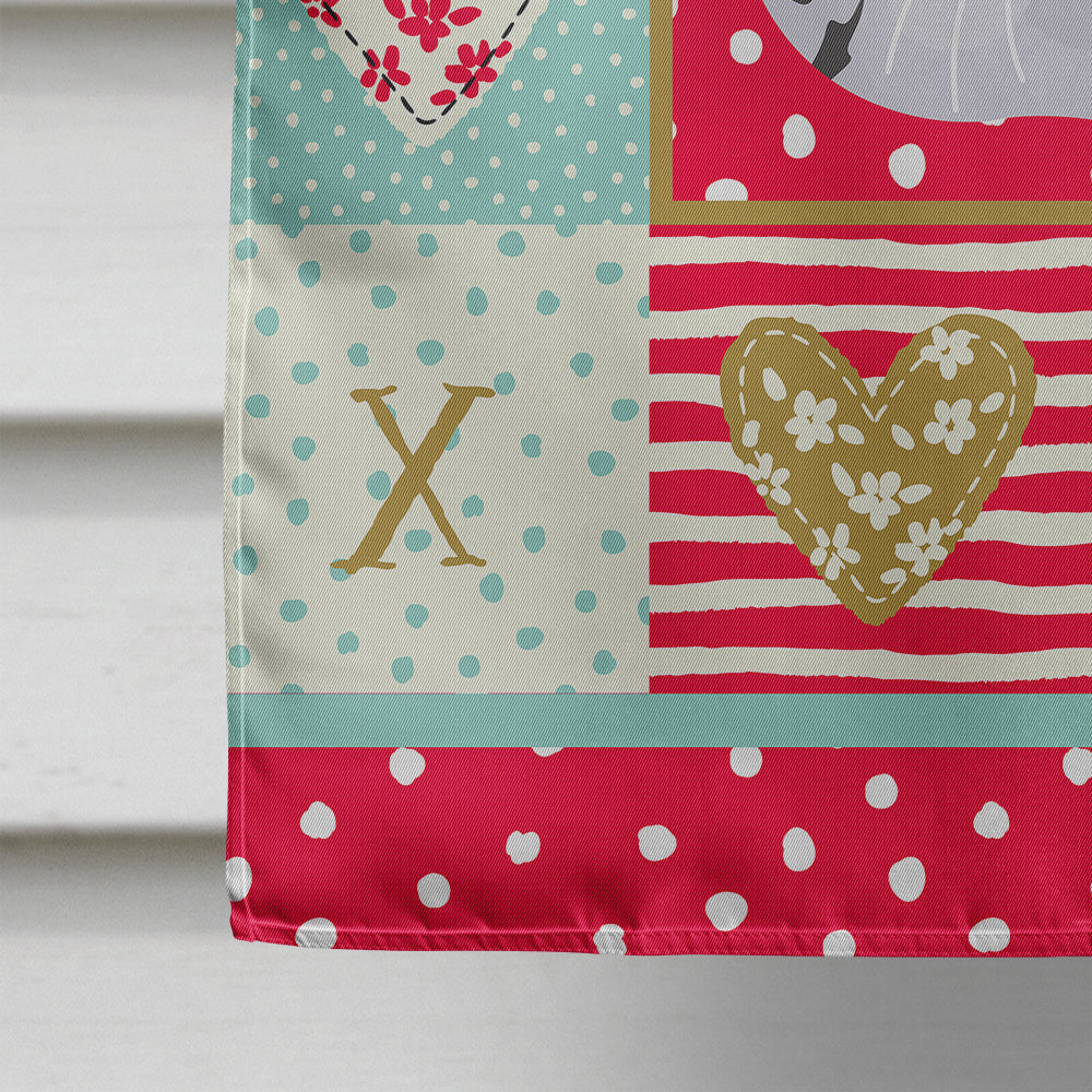 Foldex Exotic Fold Cat Love House Flag 28x40 Porch Sleeve Pole Decorative Outside Yard Banner Artwork Wall Hanging, Polyester