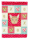 German Rex Cat Love House Flag 28x40 Porch Sleeve Pole Decorative Outside Yard Banner Artwork Wall Hanging, Polyester