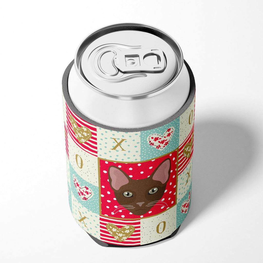 Havana Brown Cat Love Can or Bottle Hugger Cooler Sleeve for Standard 12 oz Cans, Insulated Foam Beer & Soda Can Hugger Reusable