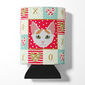 Japanese Bobtail Cat Love Can or Bottle Hugger Cooler Sleeve for Standard 12 oz Cans, Insulated Foam Beer & Soda Can Hugger Reusable