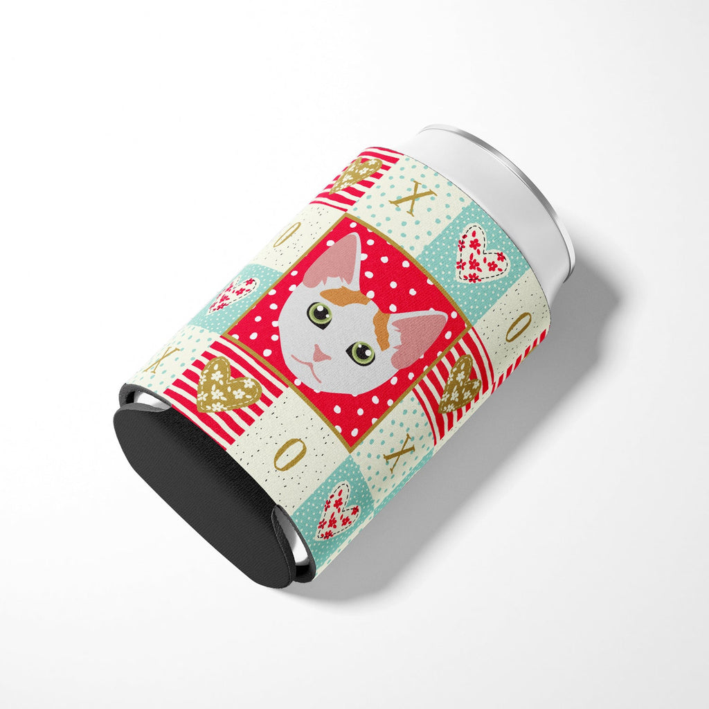 Japanese Bobtail Cat Love Can or Bottle Hugger Cooler Sleeve for Standard 12 oz Cans, Insulated Foam Beer & Soda Can Hugger Reusable