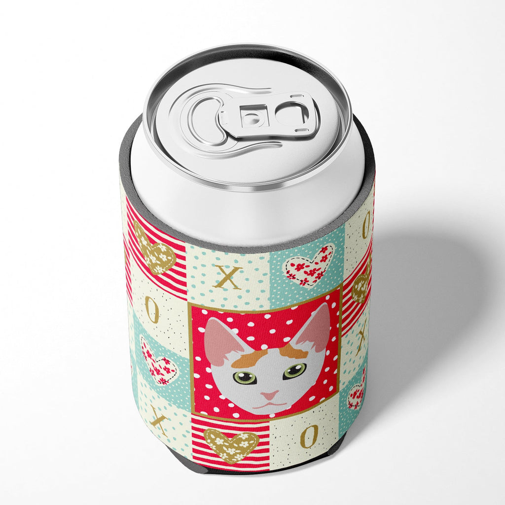 Japanese Bobtail Cat Love Can or Bottle Hugger Cooler Sleeve for Standard 12 oz Cans, Insulated Foam Beer & Soda Can Hugger Reusable
