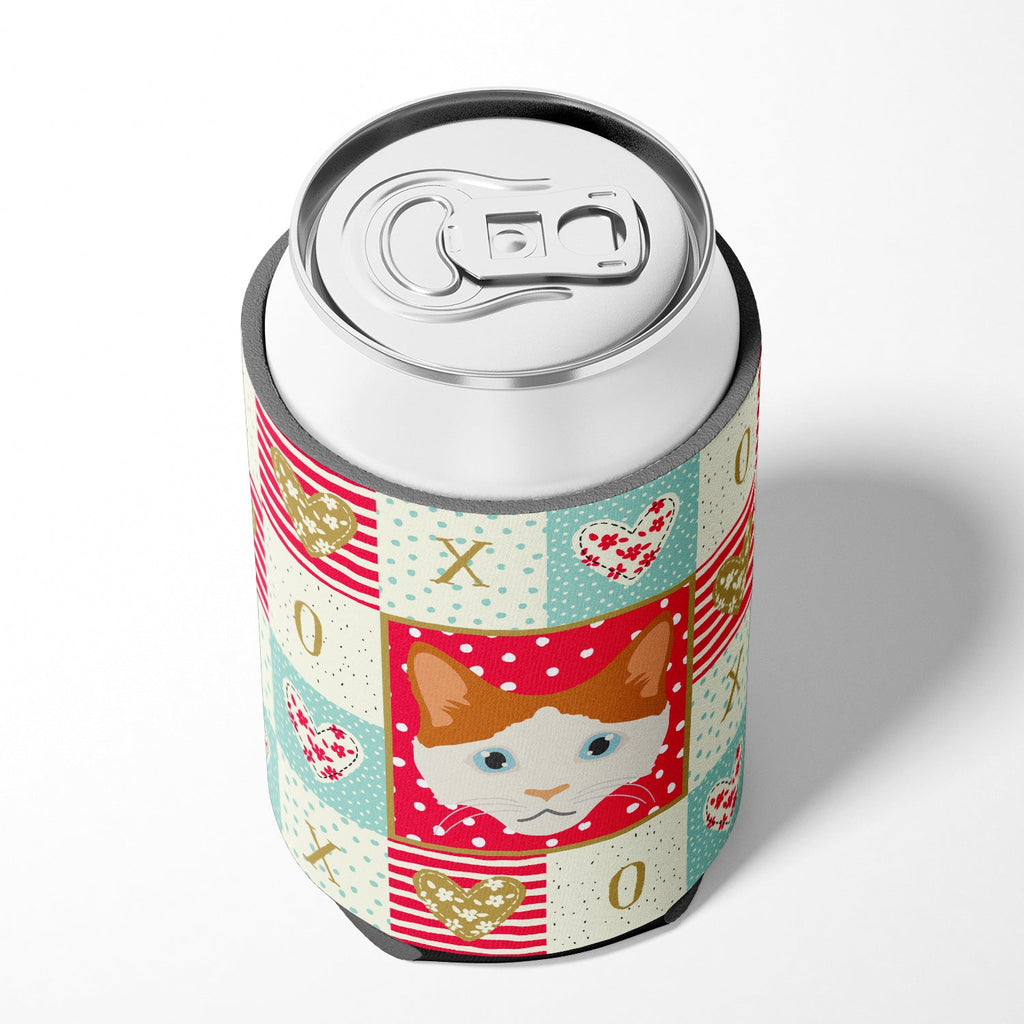 La Perm Cat Love Can or Bottle Hugger Cooler Sleeve for Standard 12 oz Cans, Insulated Foam Beer & Soda Can Hugger Reusable