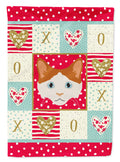 La Perm Cat Love House Flag 28x40 Porch Sleeve Pole Decorative Outside Yard Banner Artwork Wall Hanging, Polyester