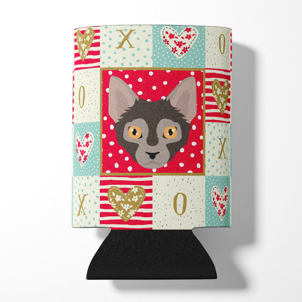 Lykoi Cat Love Can or Bottle Hugger Cooler Sleeve for Standard 12 oz Cans, Insulated Foam Beer & Soda Can Hugger Reusable