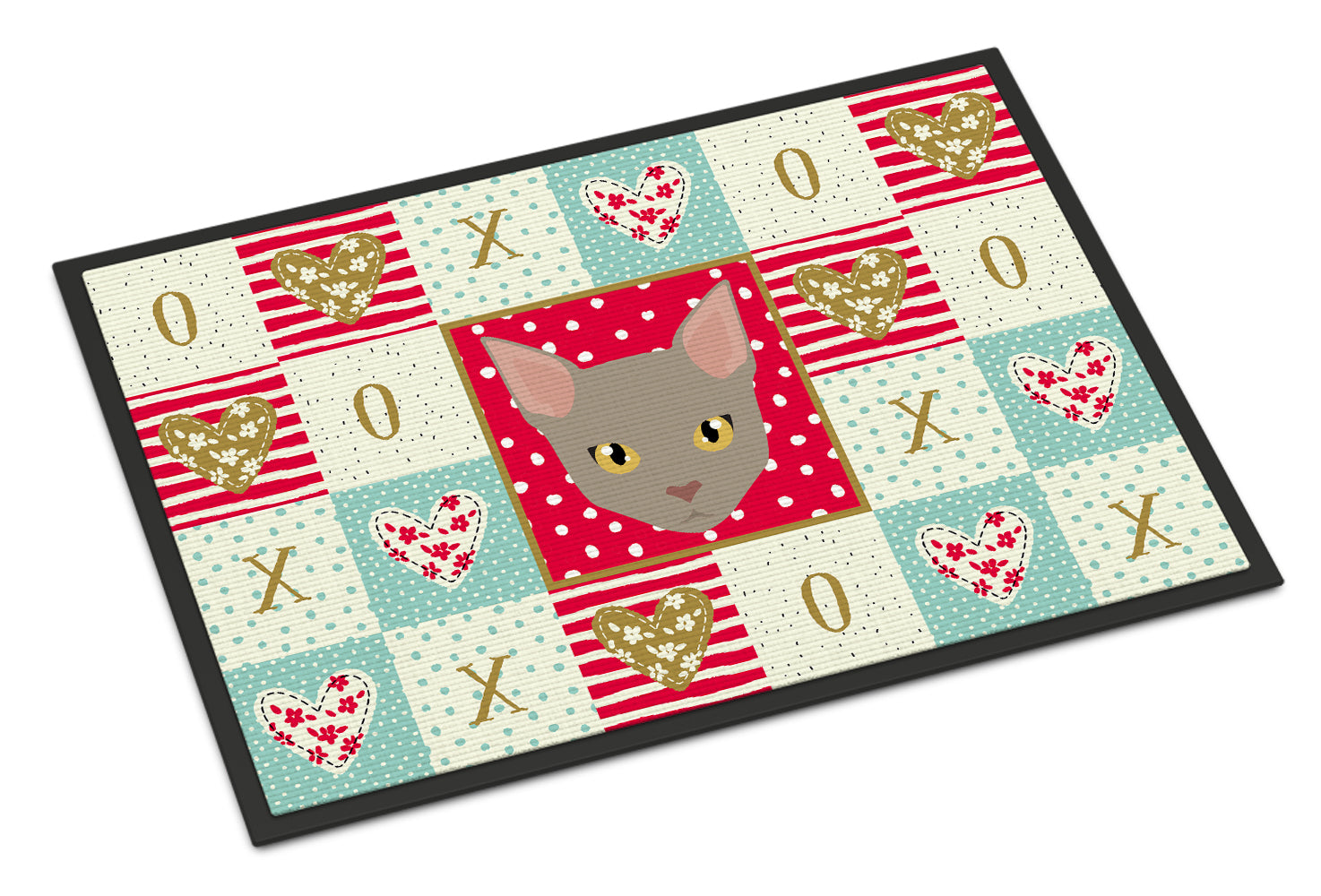 Malayan Cat Love Doormat Indoor Outdoor 18H X 27W Front Door Mat Rugs for Entryway, Non Slip Washable