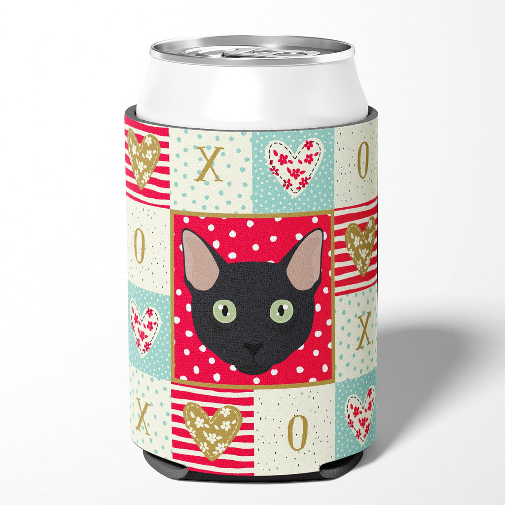 Mandalay Cat Love Can or Bottle Hugger Cooler Sleeve for Standard 12 oz Cans, Insulated Foam Beer & Soda Can Hugger Reusable