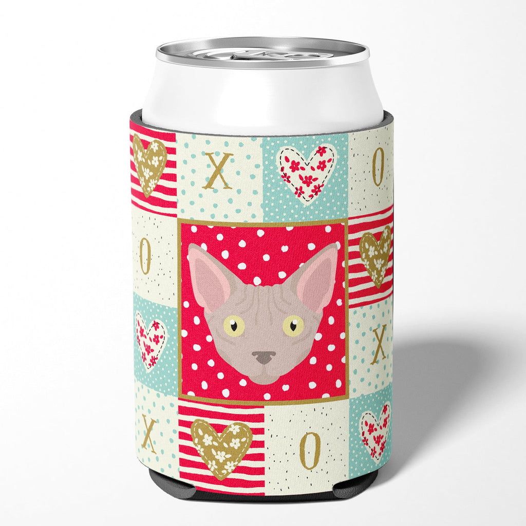Minskin Cat Love Can or Bottle Hugger Cooler Sleeve for Standard 12 oz Cans, Insulated Foam Beer & Soda Can Hugger Reusable