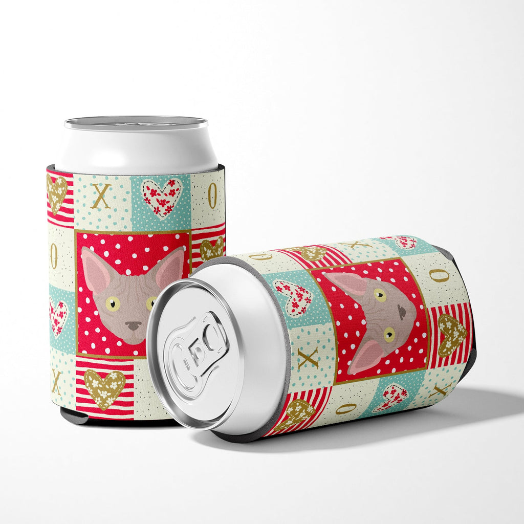 Minskin Cat Love Can or Bottle Hugger Cooler Sleeve for Standard 12 oz Cans, Insulated Foam Beer & Soda Can Hugger Reusable