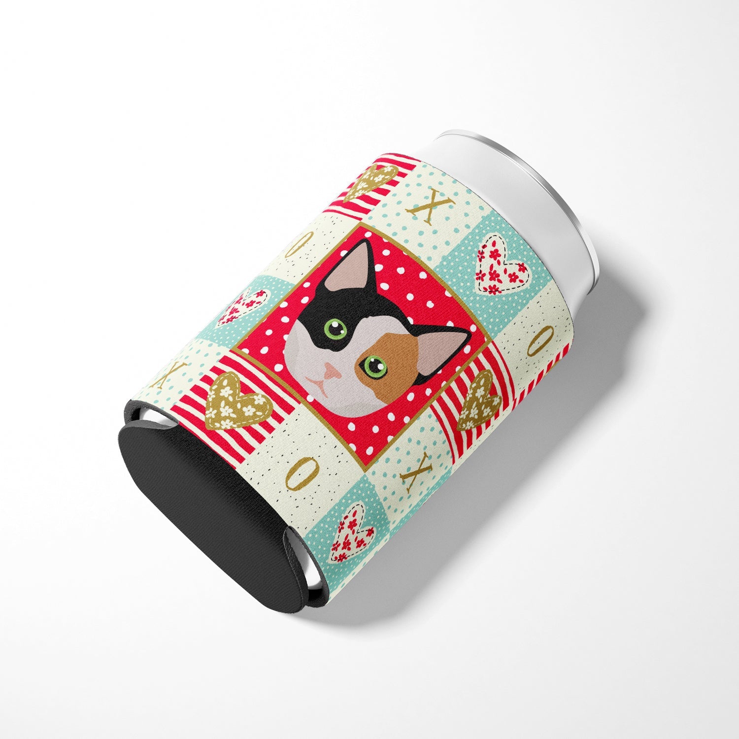 Munchkin Cat Love Can or Bottle Hugger Cooler Sleeve for Standard 12 oz Cans, Insulated Foam Beer & Soda Can Hugger Reusable