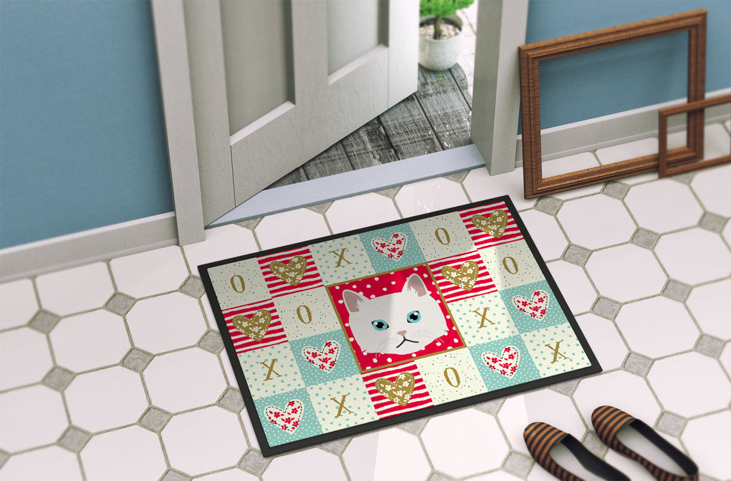 Napoleon Cat Love Doormat Indoor Outdoor 18H X 27W Front Door Mat Rugs for Entryway, Non Slip Washable