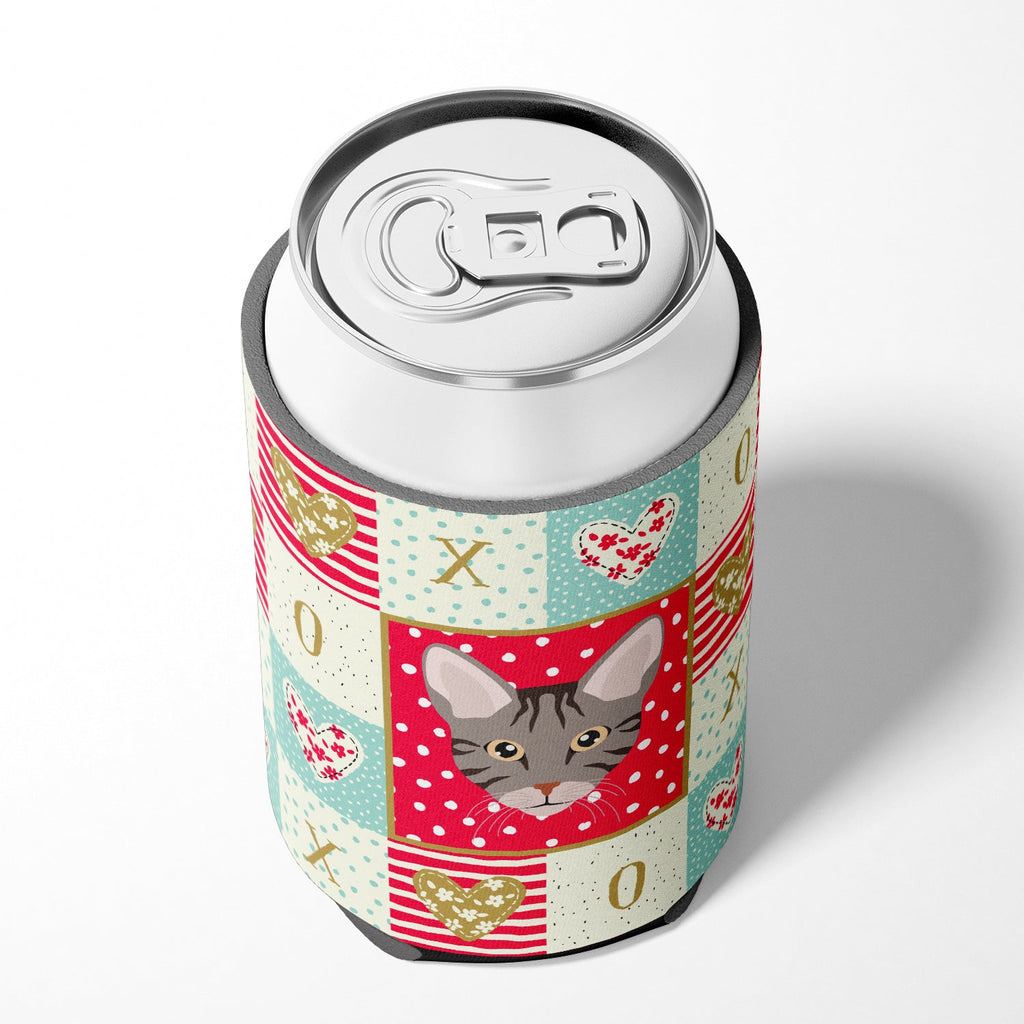 Ocicat Cat Love Can or Bottle Hugger Cooler Sleeve for Standard 12 oz Cans, Insulated Foam Beer & Soda Can Hugger Reusable