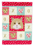 Oregon Rex Cat Love House Flag 28x40 Porch Sleeve Pole Decorative Outside Yard Banner Artwork Wall Hanging, Polyester