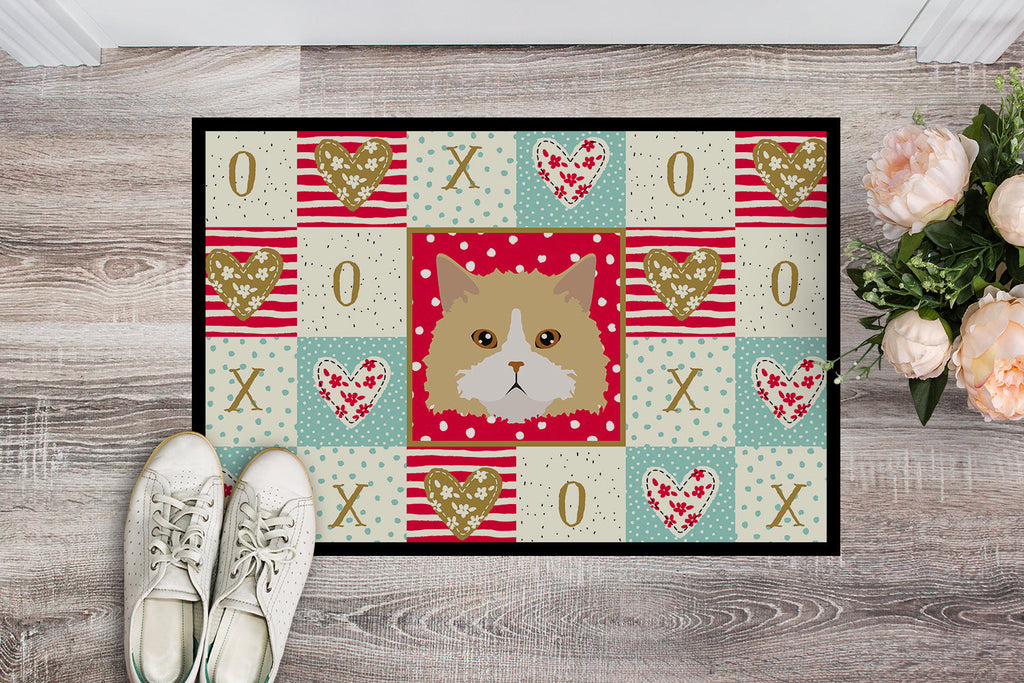 Oregon Rex Cat Love Doormat Indoor Outdoor 18H X 27W Front Door Mat Rugs for Entryway, Non Slip Washable