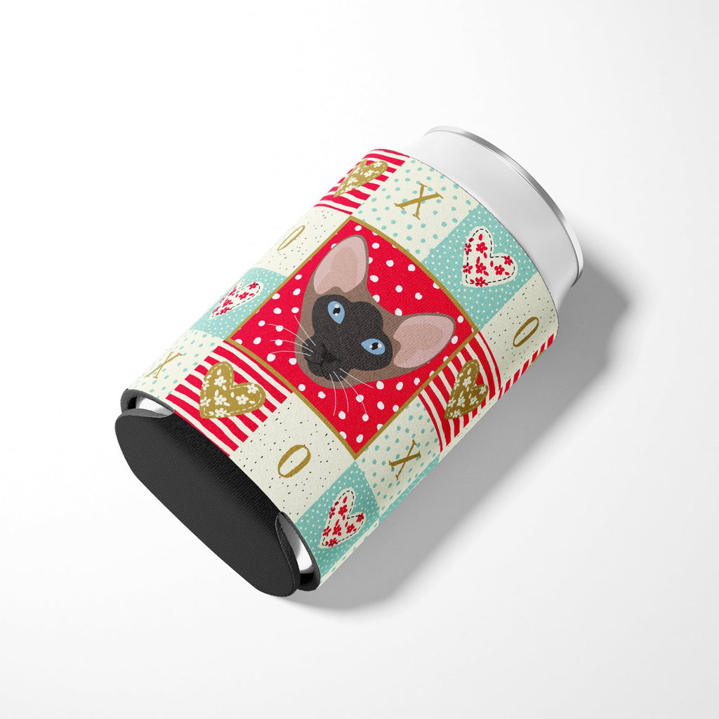 Oriental Bicolor Cat Love Can or Bottle Hugger Cooler Sleeve for Standard 12 oz Cans, Insulated Foam Beer & Soda Can Hugger Reusable