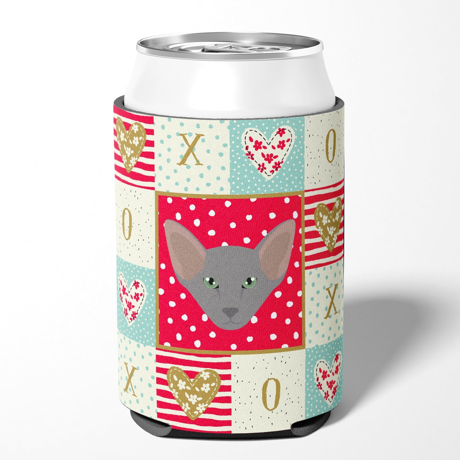Oriental Shorthair Cat Love Can or Bottle Hugger Cooler Sleeve for Standard 12 oz Cans, Insulated Foam Beer & Soda Can Hugger Reusable