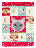 Owyhee Bob Cat Love House Flag 28x40 Porch Sleeve Pole Decorative Outside Yard Banner Artwork Wall Hanging, Polyester