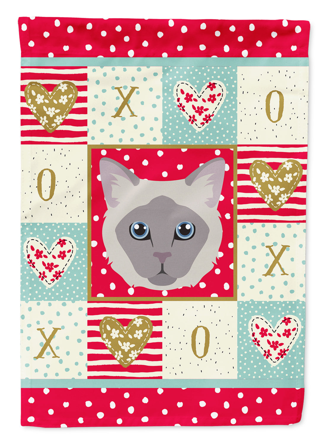 Owyhee Bob Cat Love House Flag 28x40 Porch Sleeve Pole Decorative Outside Yard Banner Artwork Wall Hanging, Polyester