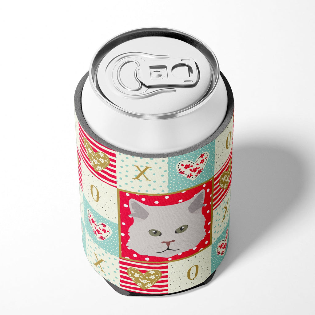 Persian Traditional Cat Love Can or Bottle Hugger Cooler Sleeve for Standard 12 oz Cans, Insulated Foam Beer & Soda Can Hugger Reusable