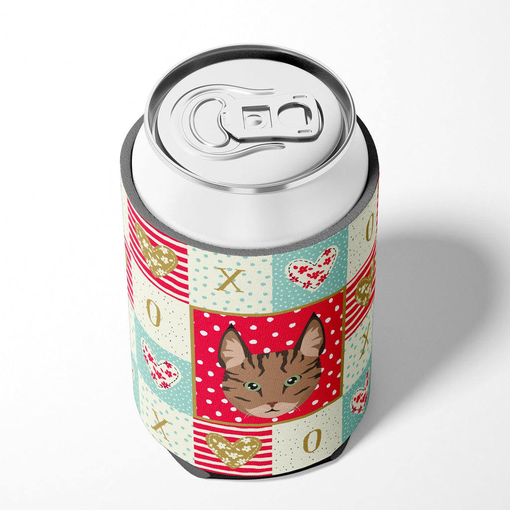 Pixie Bob Cat Love Can or Bottle Hugger Cooler Sleeve for Standard 12 oz Cans, Insulated Foam Beer & Soda Can Hugger Reusable