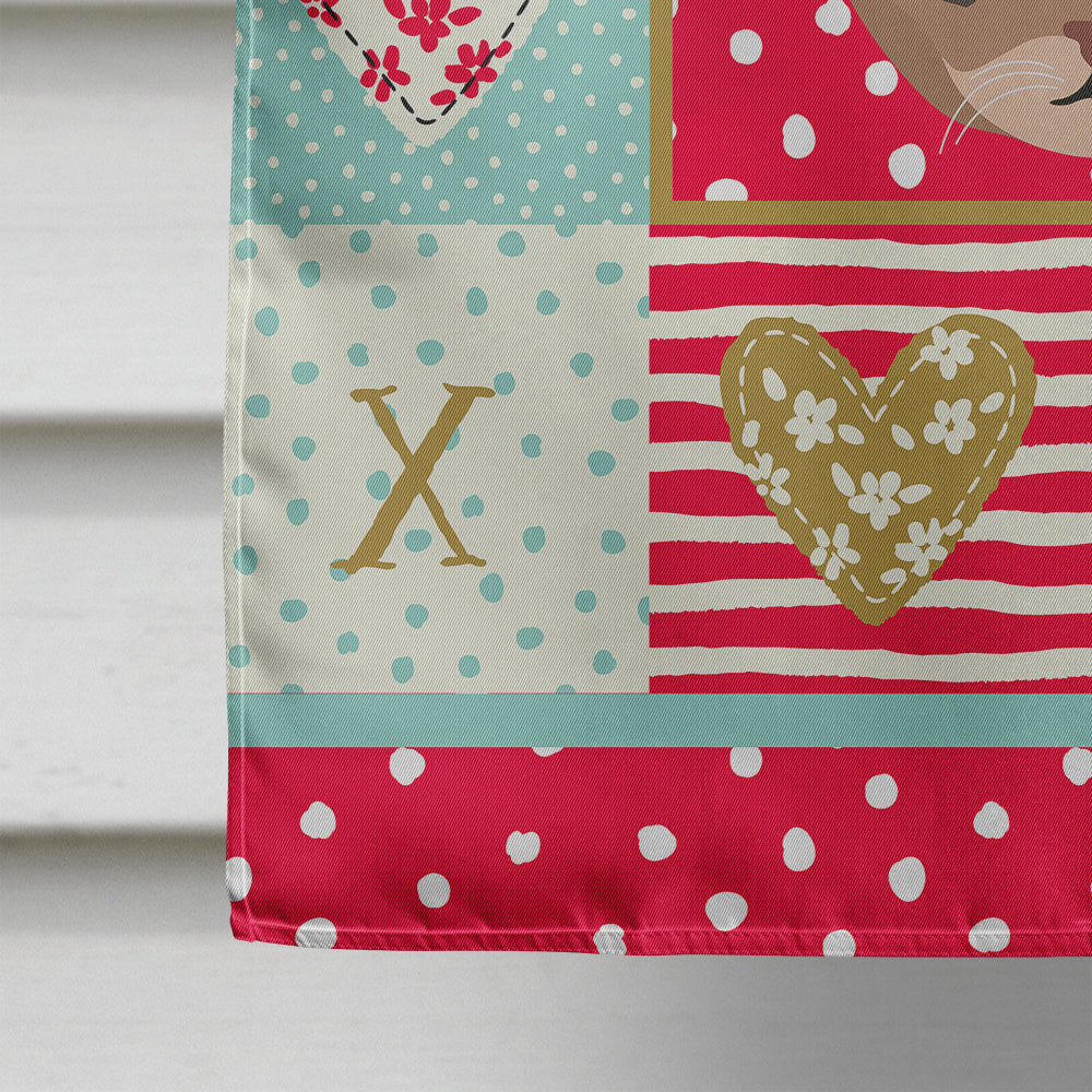 Pixie Bob Cat Love House Flag 28x40 Porch Sleeve Pole Decorative Outside Yard Banner Artwork Wall Hanging, Polyester