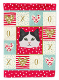 Ragamuffin Cat Love House Flag 28x40 Porch Sleeve Pole Decorative Outside Yard Banner Artwork Wall Hanging, Polyester
