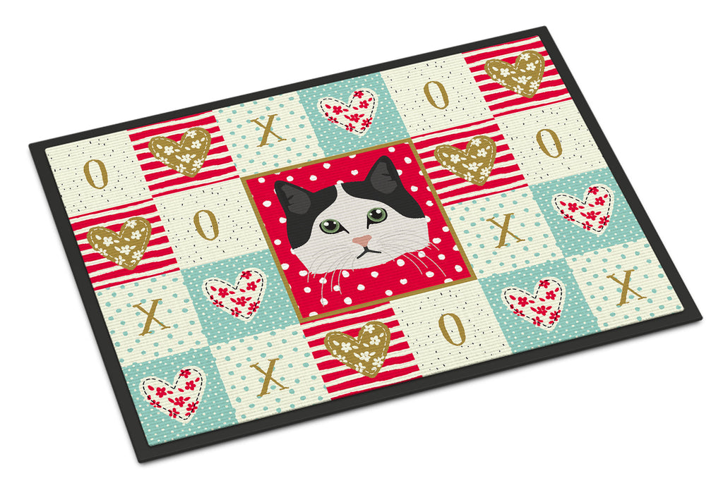 Ragamuffin Cat Love Doormat Indoor Outdoor 18H X 27W Front Door Mat Rugs for Entryway, Non Slip Washable