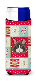 Ragdoll Cat Love Slim Can Hugger , Insulated Foam Hugger for 12 oz Slim Cans, Beer Bottles & Water Bottles, Printed in USA
