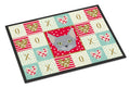 Russian Blue Cat Love Doormat Indoor Outdoor 24H X 36W Front Door Mat Rugs for Entryway, Non Slip Washable Low Pile,