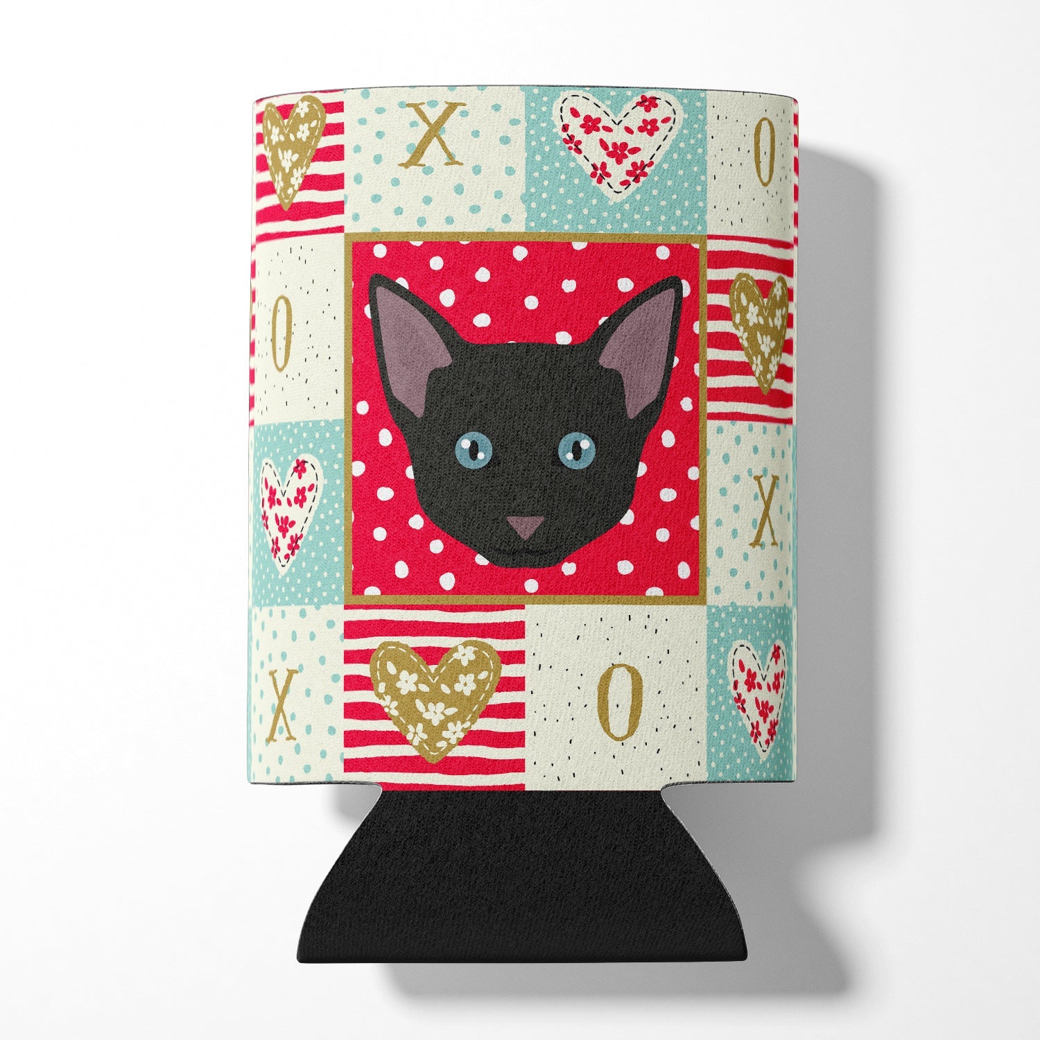 Russian White Black Cat Love Can or Bottle Hugger Cooler Sleeve for Standard 12 oz Cans, Insulated Foam Beer & Soda Can Hugger Reusable