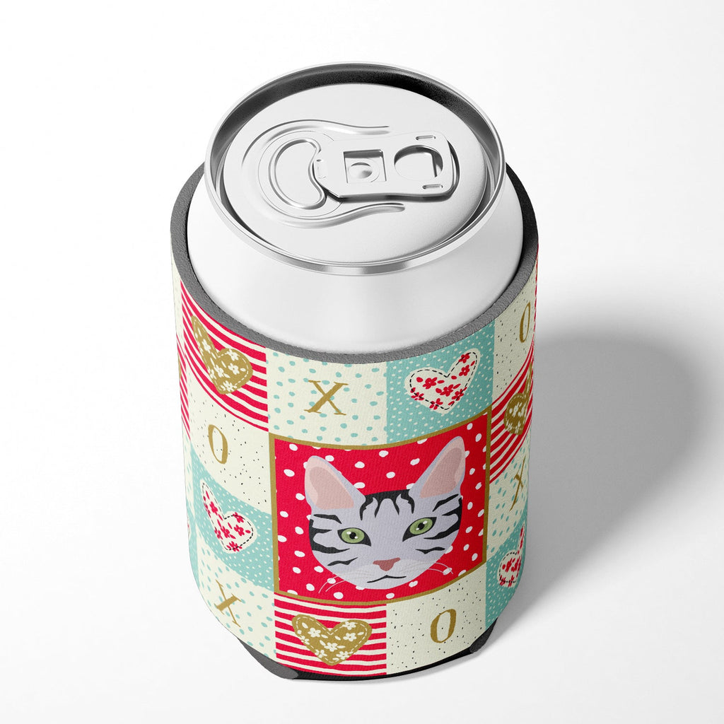 Serengeti Cat Love Can or Bottle Hugger Cooler Sleeve for Standard 12 oz Cans, Insulated Foam Beer & Soda Can Hugger Reusable