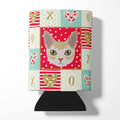 Singapura Cat Love Can or Bottle Hugger Cooler Sleeve for Standard 12 oz Cans, Insulated Foam Beer & Soda Can Hugger Reusable