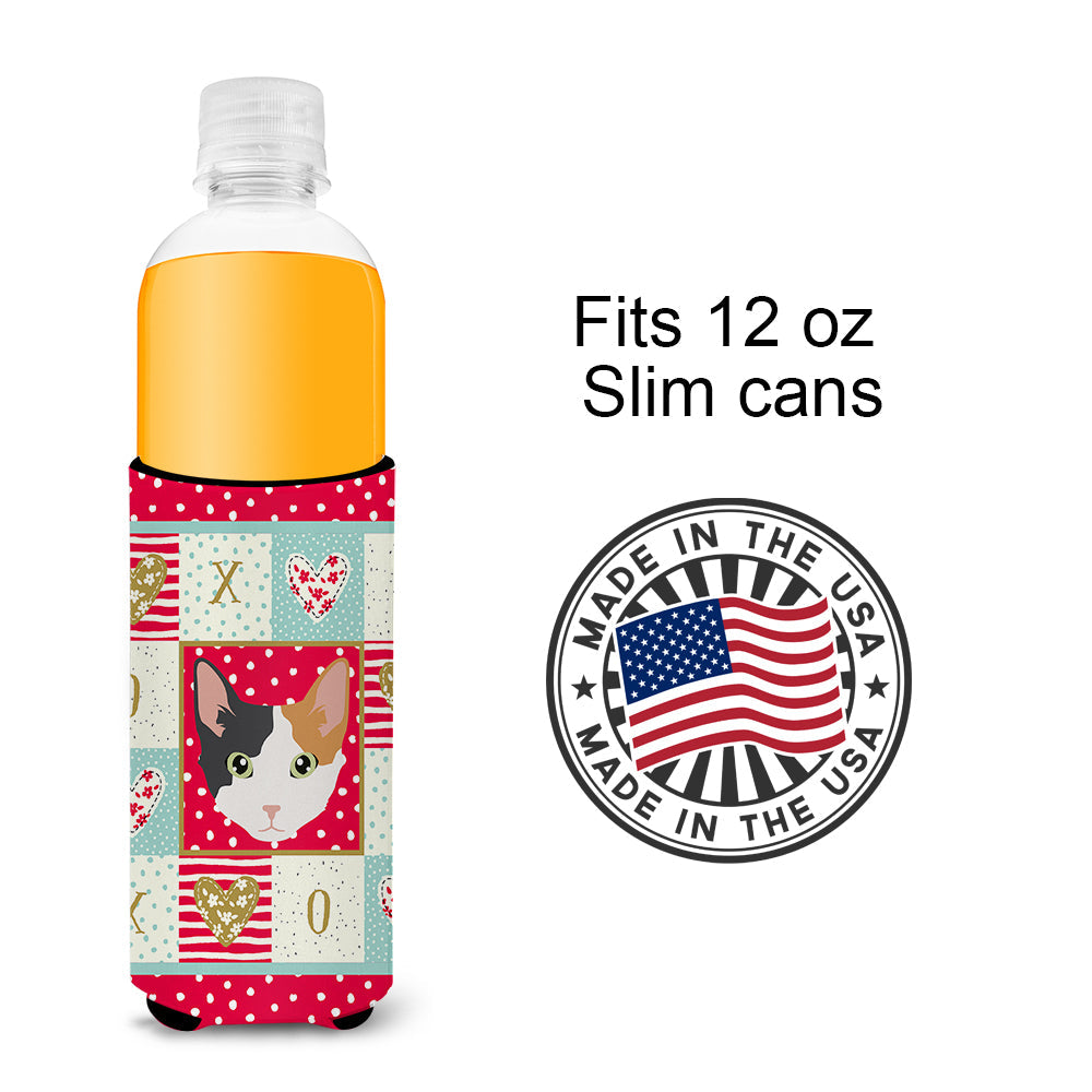 Skookum Cat Love Slim Can Hugger , Insulated Foam Hugger for 12 oz Slim Cans, Beer Bottles & Water Bottles, Printed in USA