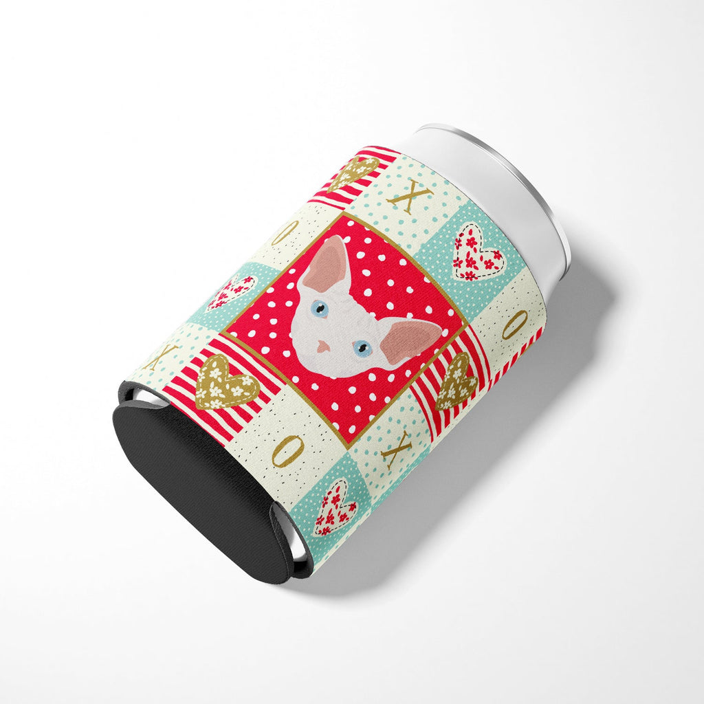Sphynx Cat Love Can or Bottle Hugger Cooler Sleeve for Standard 12 oz Cans, Insulated Foam Beer & Soda Can Hugger Reusable